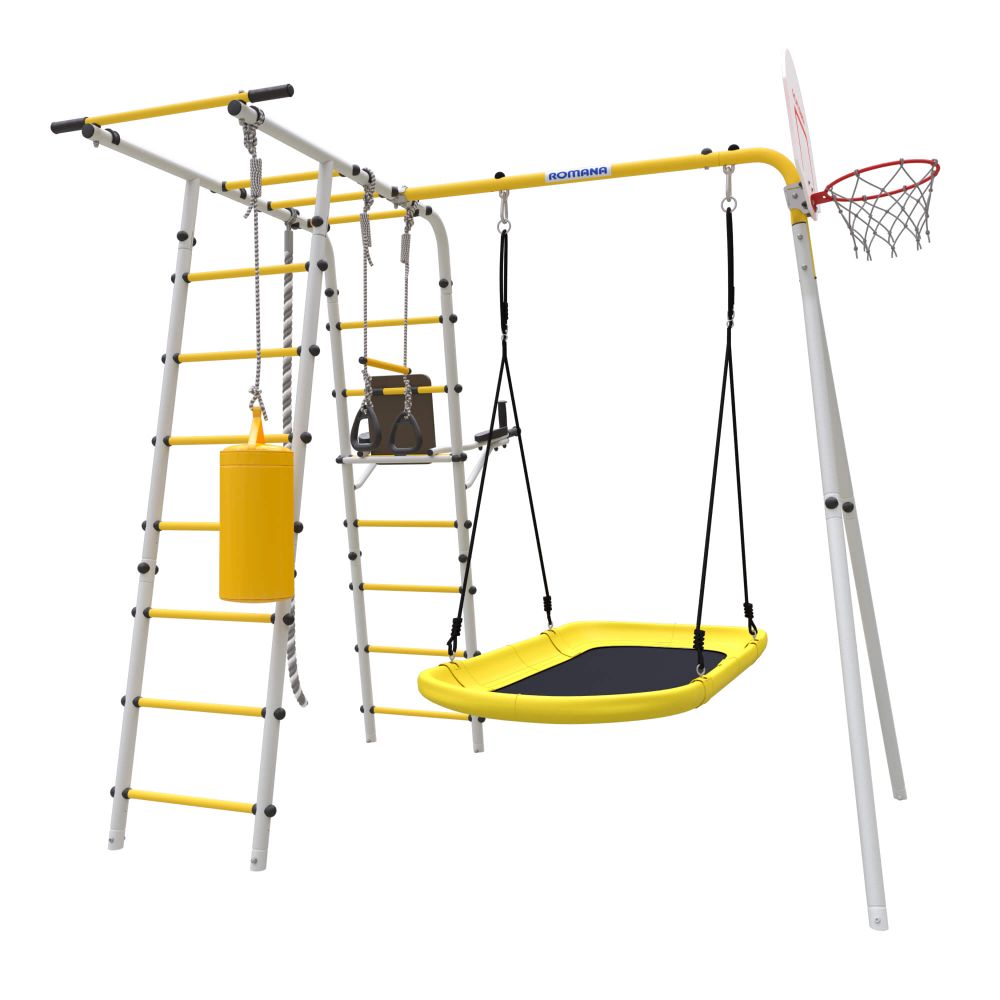 ROMANA Спорт (желтый/серый) (с качелями лодка)