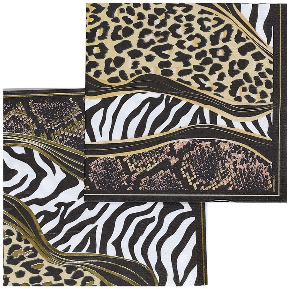 Салфетки «Сафари», 25 см/ 33 см, 6 шт