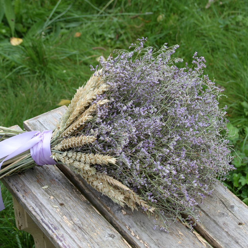 Букет сухоцветов - Нежное облачко 45х30 см