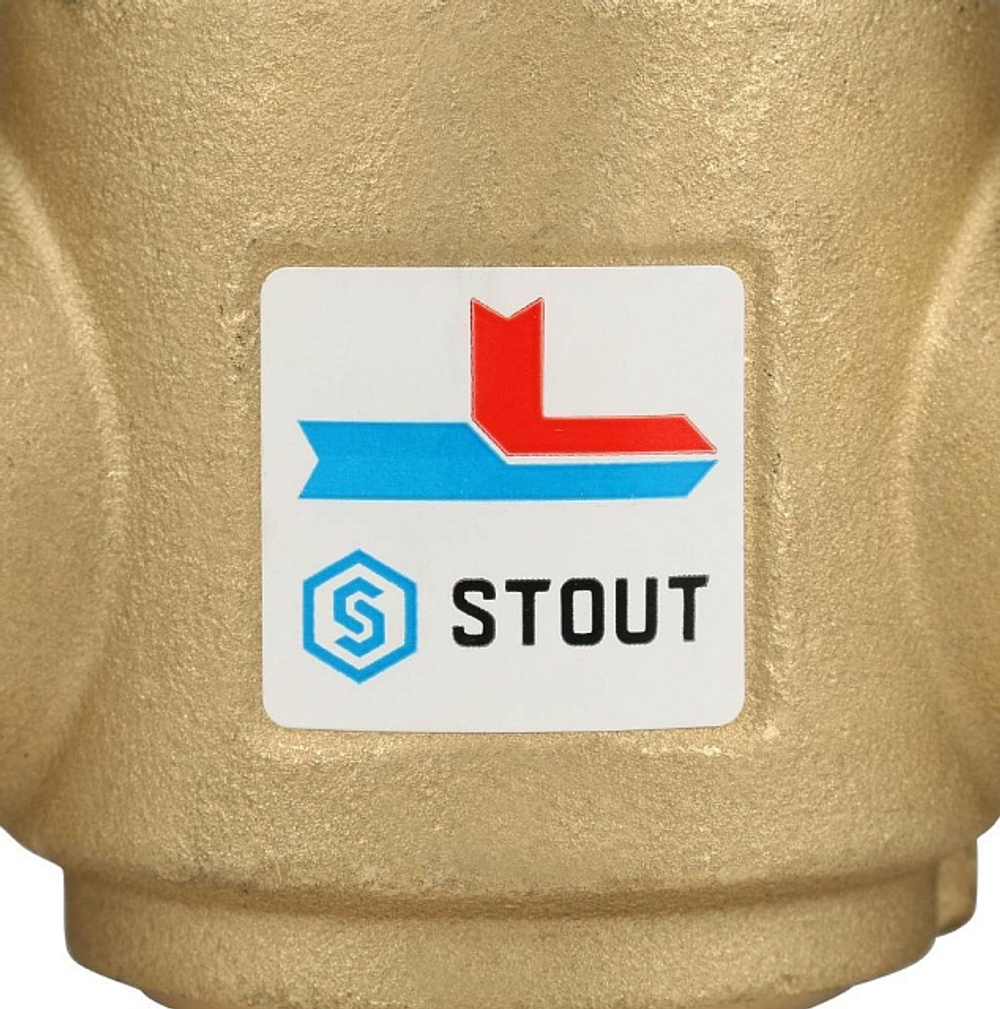 Клапан термостатический смесительный STOUT - 1"1/4 (НР, 60°C)