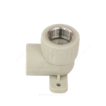 Угольник PP-R комбинированный серый Дн 25х3/4" ВР с креплением VALFEX 10120125Г