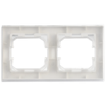 BRITE Рамка 2-местная IP44 РУ-2-БрАБ-44 арктический белый IEK