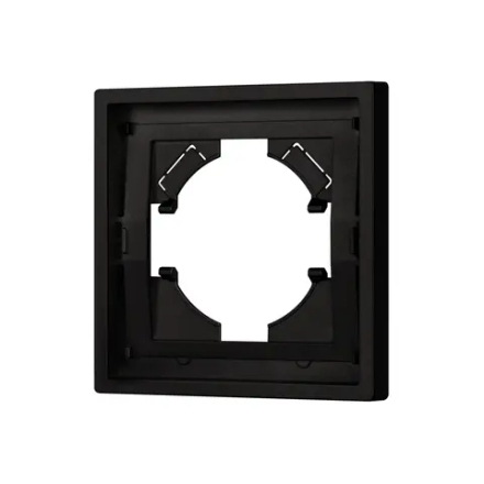 Рамка пластиковая FRM-TENDO-SFPL-1-BK (Arlight, Матовый черный) 054642