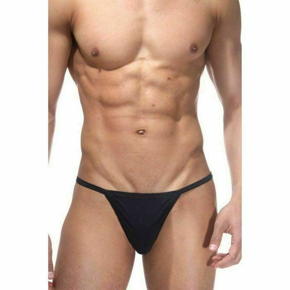 Трусы мужские стринги черные La Blinque LB078