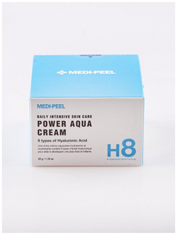 Лифтинг - крем с пептидными капсулами и комплексом гиалуроновых кислот Medi Peel  Power Aqua Cream50 мл.