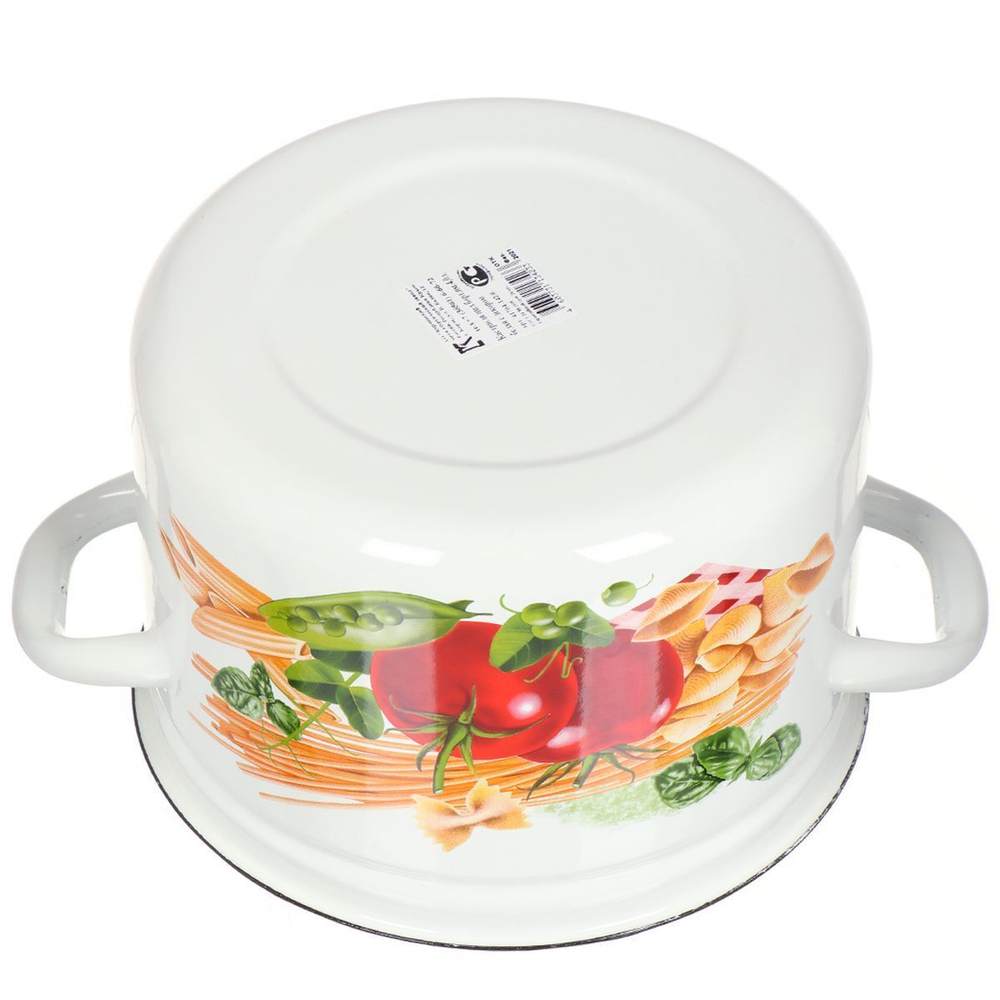 Кастрюля сталь, эмал, 4 л, с крыш, Керчь, 41704-142/6, в асс