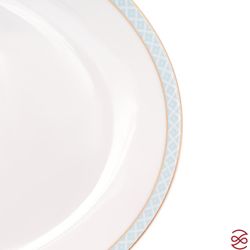 Блюдо овальное Falkenporzellan Corvara AERO BLUE-GOLD 35 см