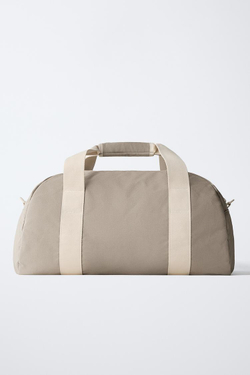 ZARA БАЗОВАЯ СУМКА-БОУЛИНГ, СЕРЫЙ