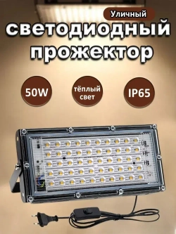 Уличный светильник, LED, количество ламп:50шт