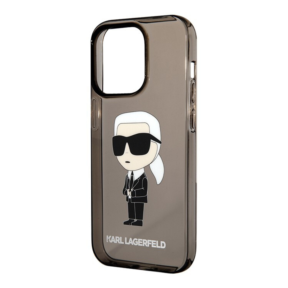 Чехол Karl Lagerfeld PC/TPU NFT Karl Ikonik для iPhone 15 Pro Hard Translucent Black (Чёрный)