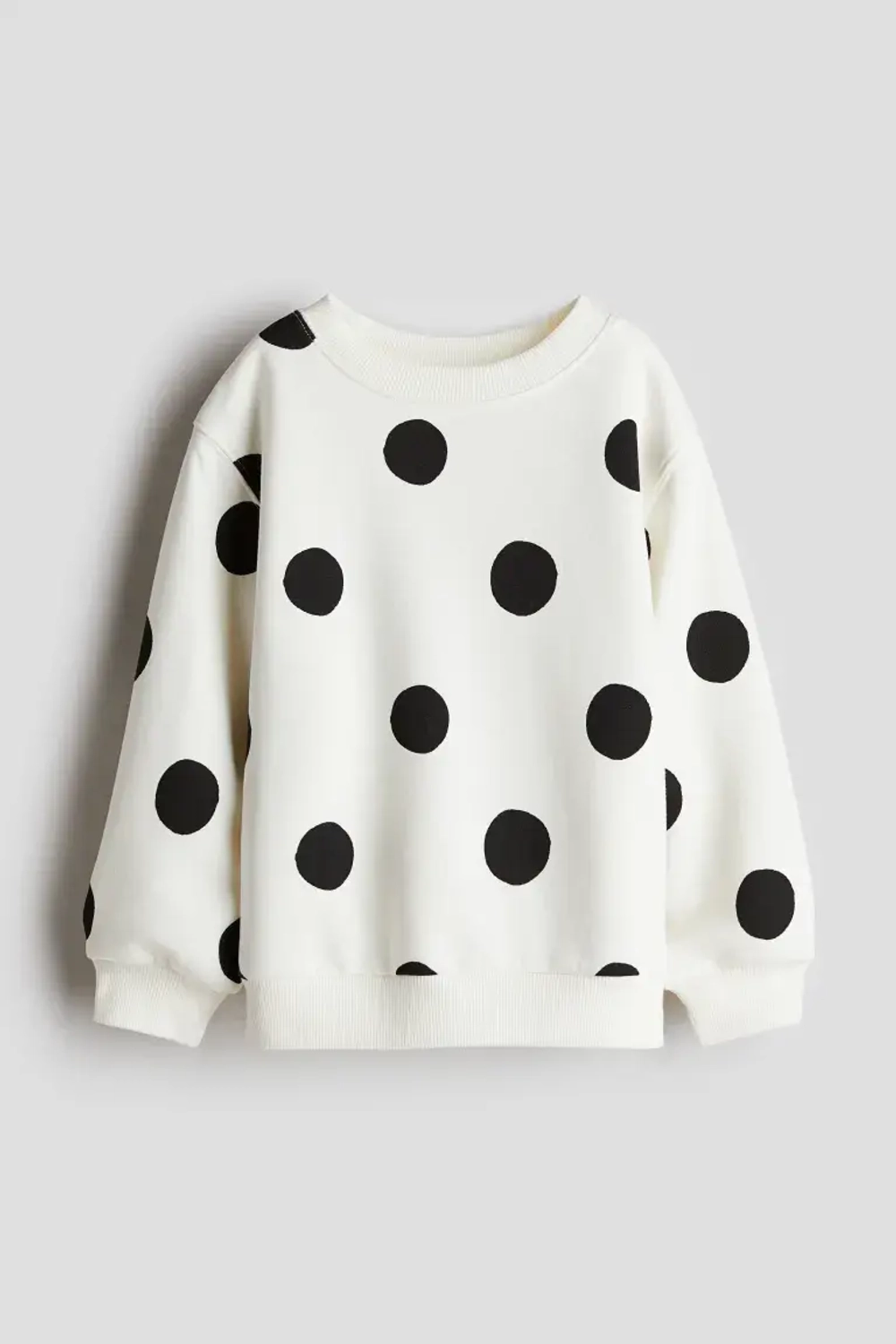 H&M Толстовка с круглым вырезом, белый