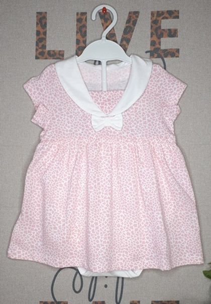 Боди платье Лето (розовый)