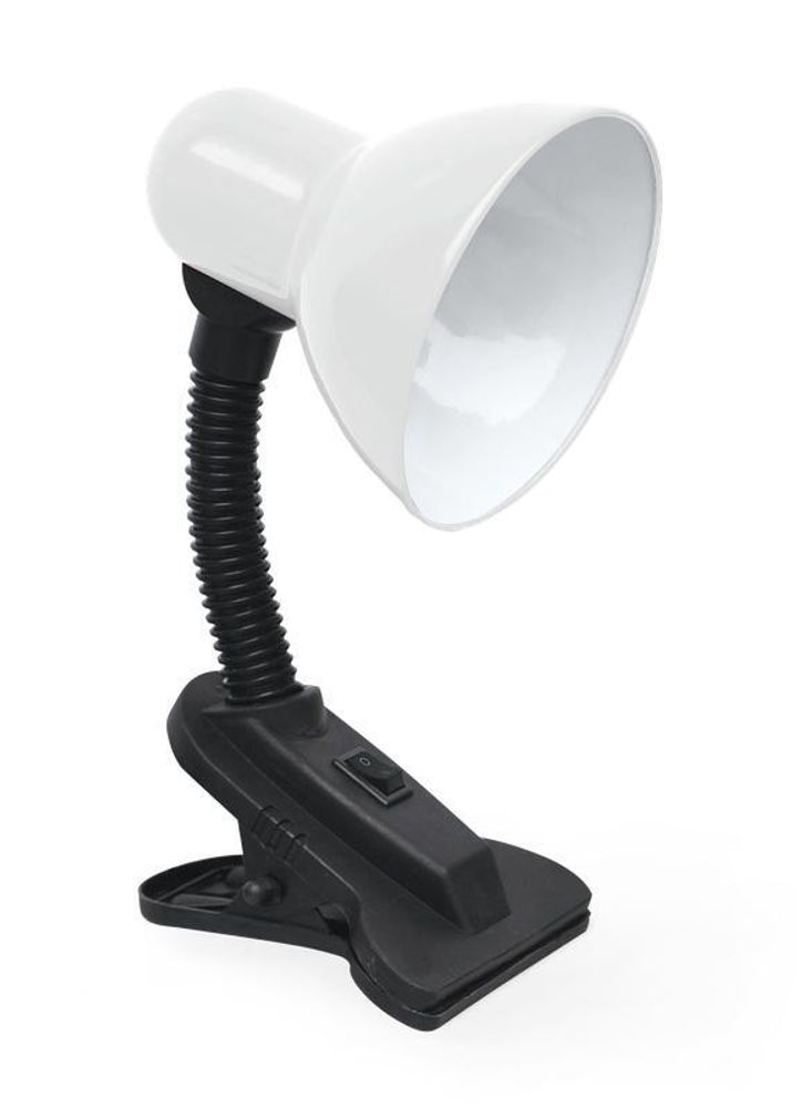 Светильник настольный СНП 21Б 40Вт E27 230В под лампу на прищепке с подвесом бел. IN HOME 4690612046815 Светильник настольный СНП 21Б 40Вт E27 230В под лампу на прищепке с подвесом бел. IN HOME 4690612046815