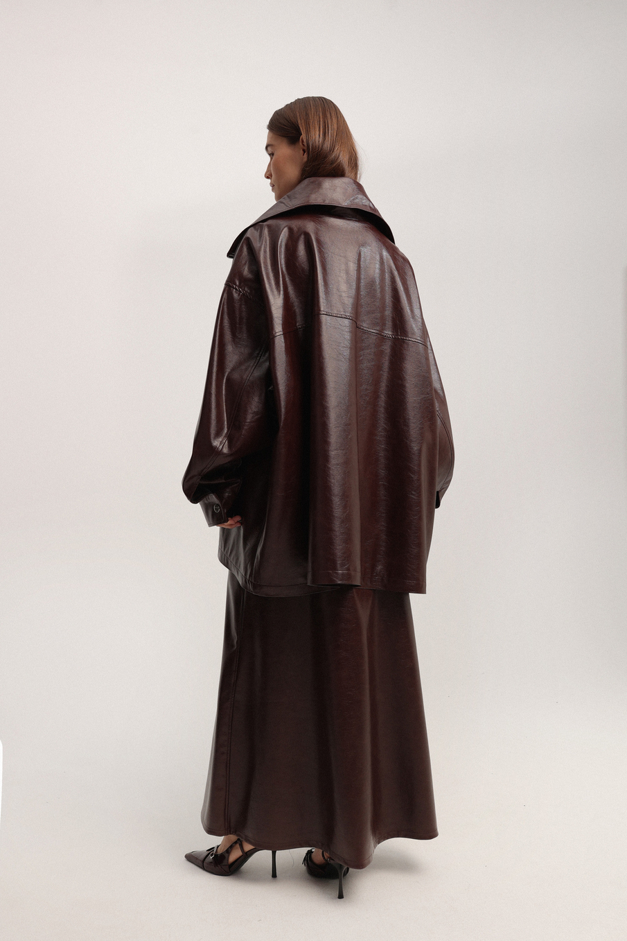 Анорак из экокожи