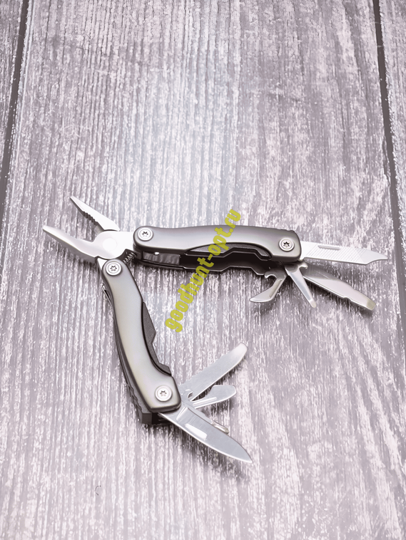 Армейский мультитул 12в1 плоскогубцы нож отвертка Серый