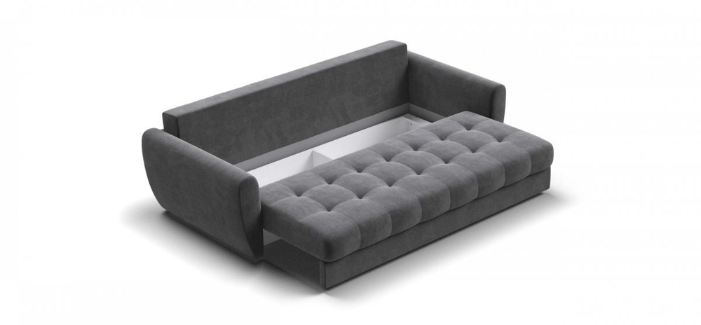 Диван Престон Велюр Монолит серый