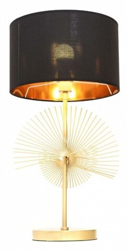 Настольная лампа декоративная LUMINA DECO Fabi LDT 5534 GD+BK