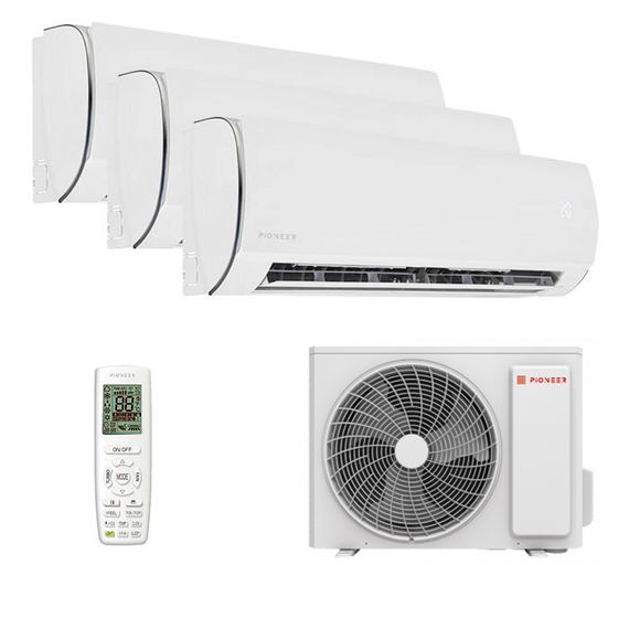 Мультисплит система на 3 комнаты Pioneer KFRI20LW x 3 / 3MSHD21B