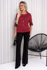 Блуза Сабина (малиновый мусс) Б11-459/8 Nikol (Акция)