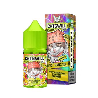 Жидкость CATSWILL Sour Salt 2% 30 ml - Фанта Апельсин с Кислой Малиной