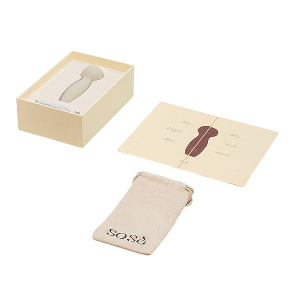 Серый аккумуляторный мини-wand 9,5см с шаровидной головкой Sose Harmony HA00104