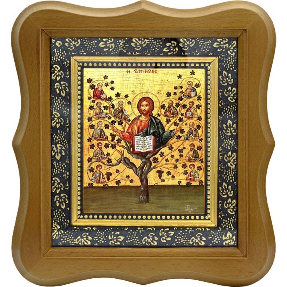 Спас Древо Жизни. Икона на холсте.