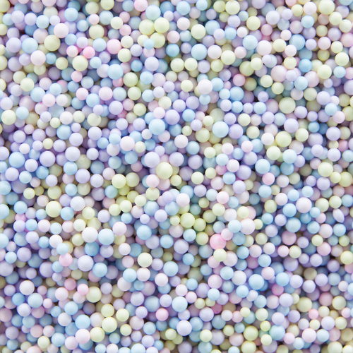Шарики пенопласт Цветной микс, Мультиколор, Макарунс 2-4 мм ВВ