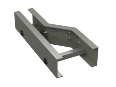 Переходник левосторонний  Н=150, B=750, В1=500, стеклопластик