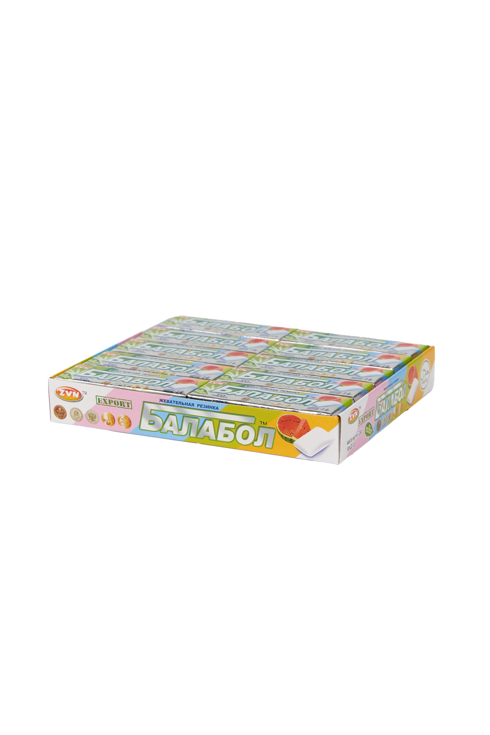 Жевательная резинка «БАЛАБОЛ» TM со вкусом арбуза в виде драже ZVN TM 14г*20шт*30бл