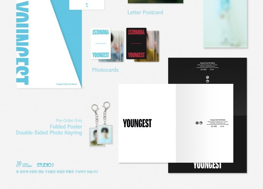 Альбом YOUNG K (DAY6) - YOUNGEST 2nd Full Album PHOTOBOOK 2 Version SET