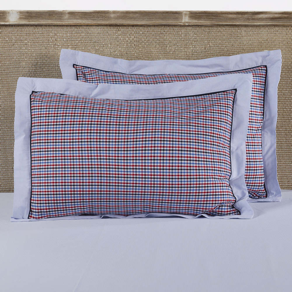 Наволочка декоративная 50x70 Casual Avenue Richmond white-sky бело-синяя фото