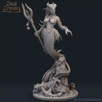 Русалка Mermaid  Маг Волшебник миниатюра для dnd, днд, pathfinder, фентези, Настольная игра, НРИ, Варгейм, РПГ