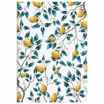 Тетрадь 40 л. в клетку обложка SoftTouch, бежевая бумага 70 г/м2, сшивка, А5 (147х210 мм), ЛИМОНЫ, BRAUBERG, 403771