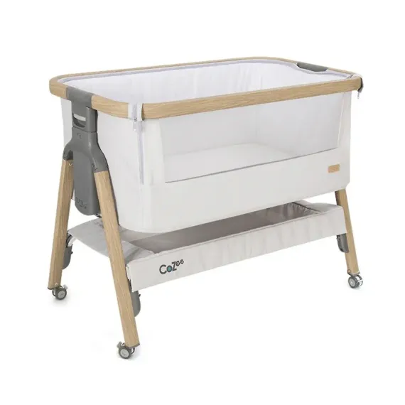 Колыбель приставная Tutti Bambini CoZee Oak Silver с колесами