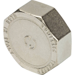 Заглушка с внутренней резьбой STOUT SFT 0027 - 1"1/2 (для стальных труб, латунь никелированная)