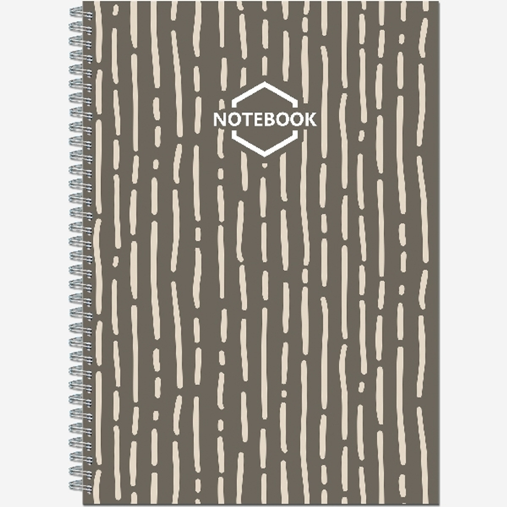 Тетрадь общая А4 60 листов на металлическом гребне "Стильный Офис"