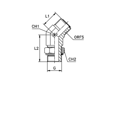 Штуцер FMH45 D18-20 ORFS 1.3/16 - BSP 3/4