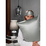 Маска для сна из натурального шелка светло-серого цвета из коллекции essential