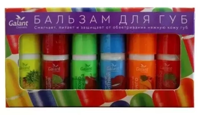 ГАЛАНТ  Бальзам д/губ  Фруктовый микс 6 ароматов (микс из 6ароматов) *6*360 картонная спайка