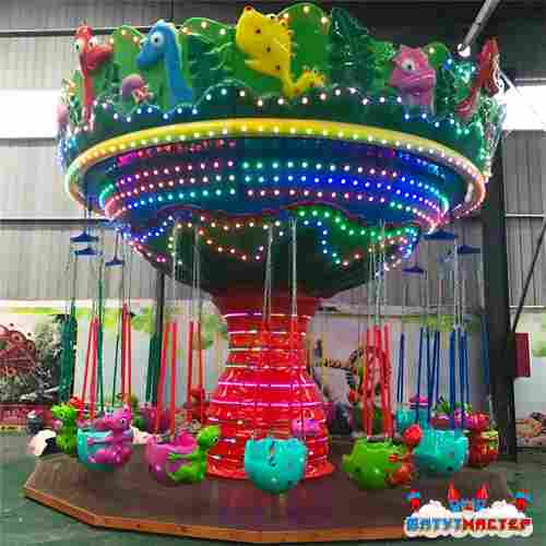 Большая цепочная карусель «Дино-вихрь», 16 мест, 6,5×6,5×6,3 м