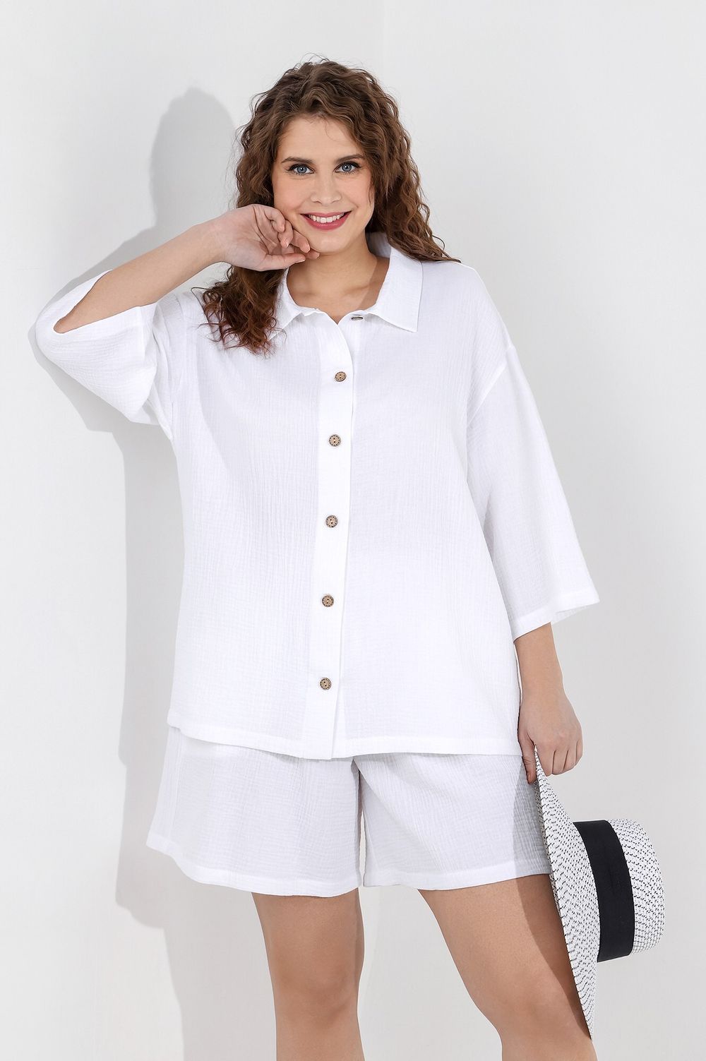 Блузка (рубашка) Виола-3 Виотекс БЕЛЫЙ