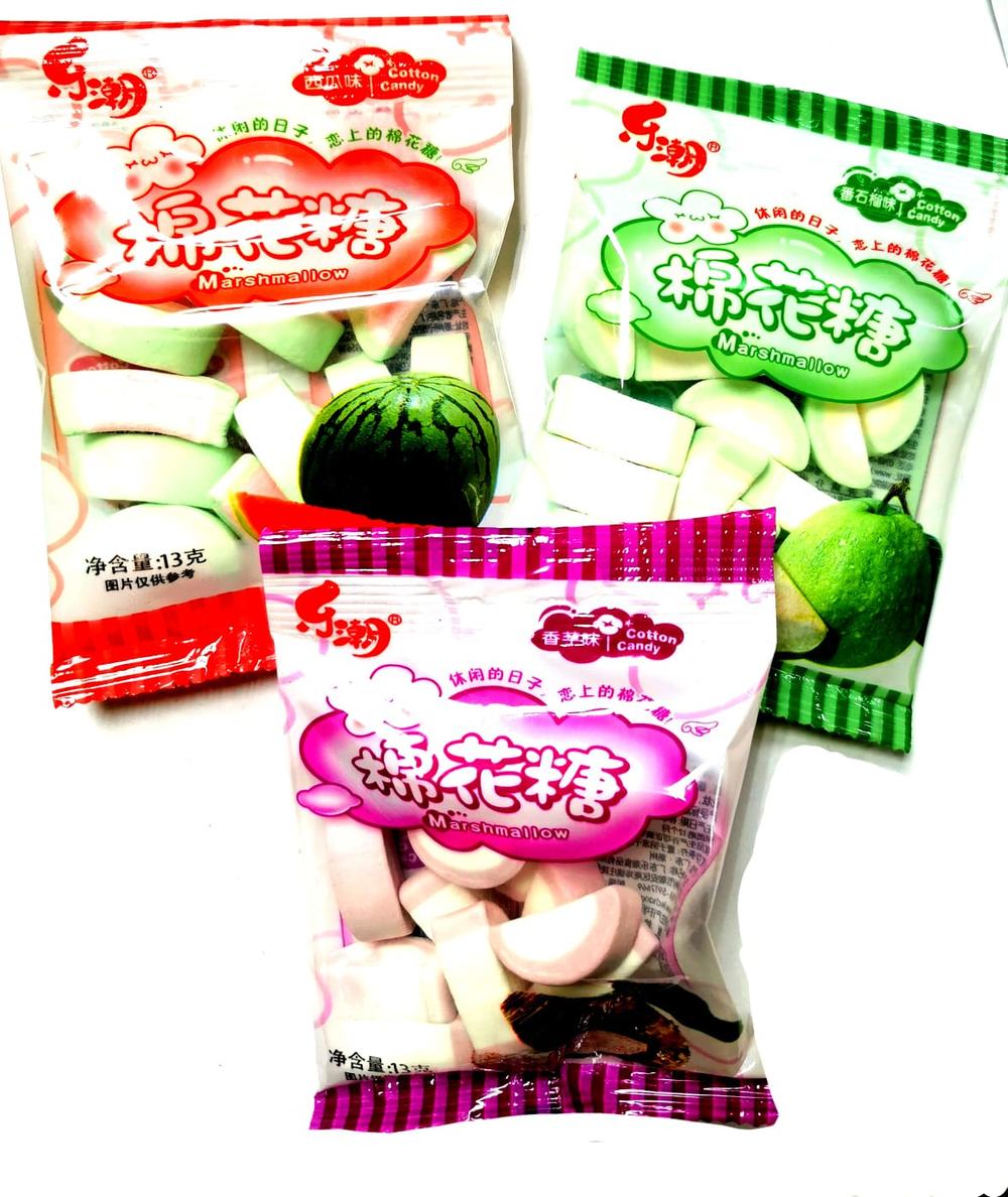 Маршмеллоу High food микс вкусов (таро, арбуз, дыня) 13г