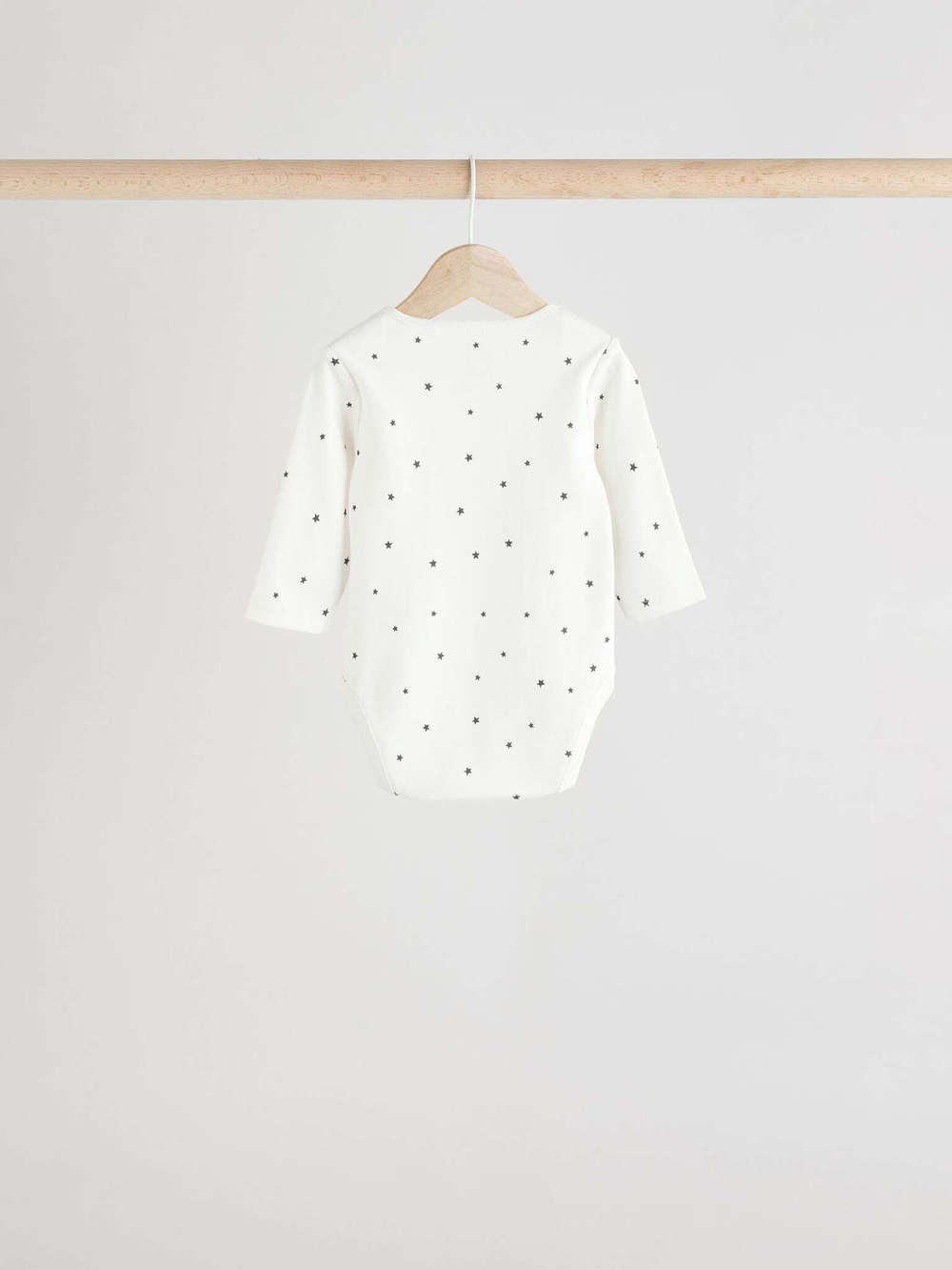 Боди с длинным рукавом для малышей Next E57-301, 5 шт., Белый, Темно-серый, Молочный