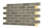 Клинкерная фасадная термопанель, плитка BestPoint Exclusive Cement Dark, ППУ (пенополиуретан), 1028x616 толщина 65 мм