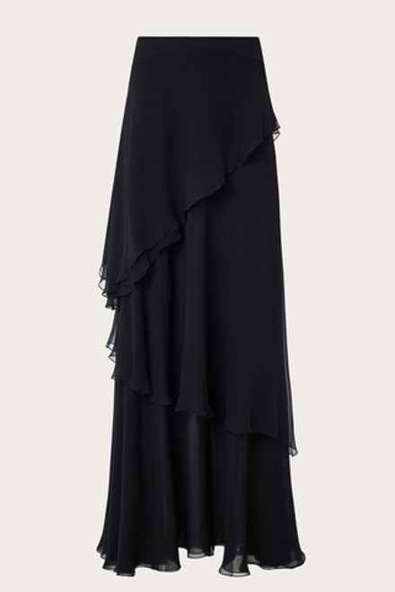 ЮБКА ИЗ ЧЕРНОГО ШЕЛКА