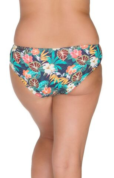 Плавки-слипы с тропическим принтом