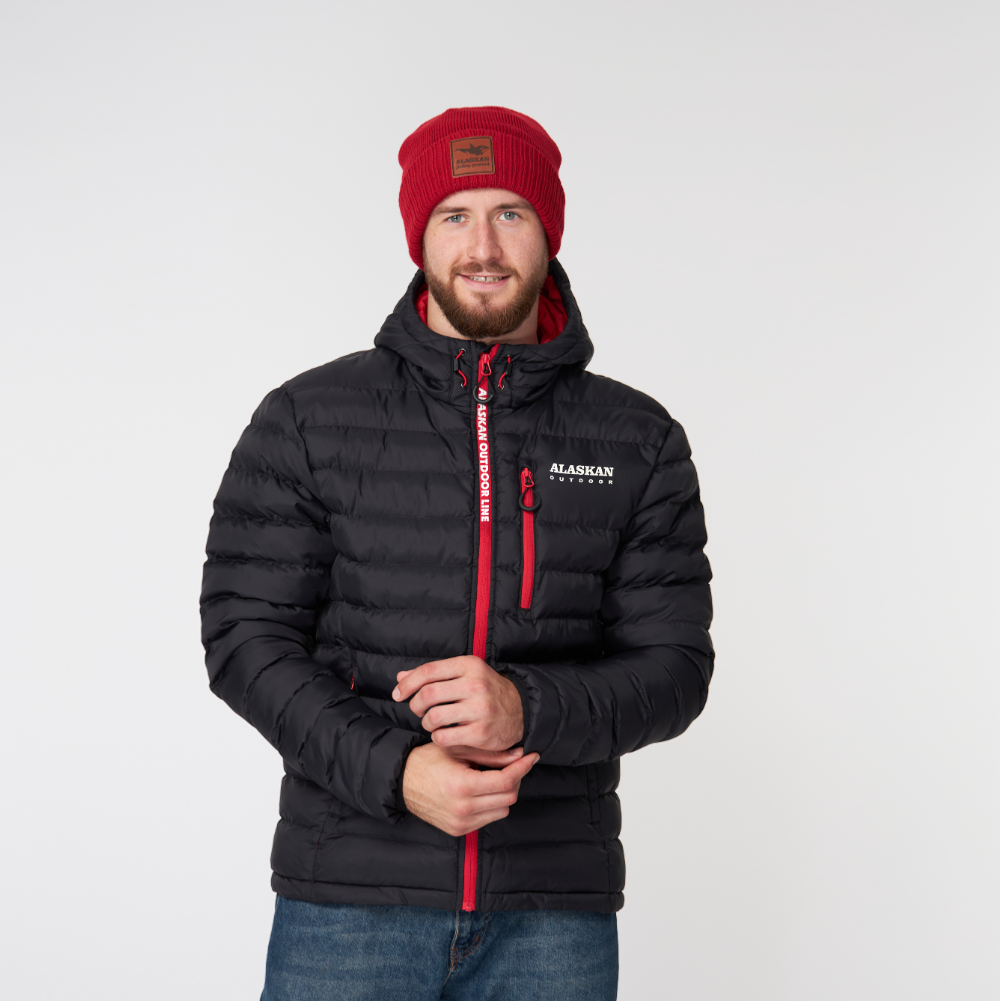 Куртка Alaskan Juneau Black XL утепленная стеганая черный /красный