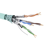 Кабель CAT 6А, F/FTP, нг(А)-HF, бухта 500м, аква
