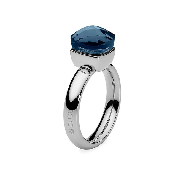 Кольцо Qudo Firenze dark blue 19 мм 611062/19.0 BL/S размер 19