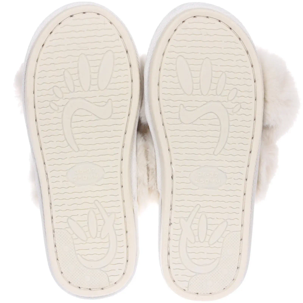 Тапочки женские домашние «TWIN», цвет белый, р-р 36-37